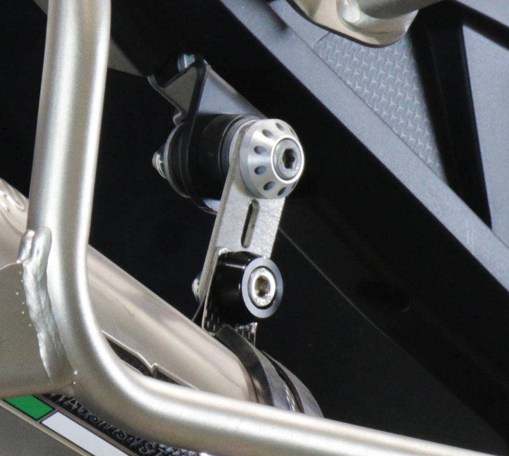 Escape compatible con Aprilia Tuareg 660 2021-2024, GP Evo4 Poppy, Escape legal, homologado, silenciador con db killer desmontable y tubo de conexión específico 