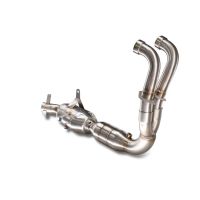 Escape compatible con Aprilia RS 457 2024-2025, Ghost Inox, Escape completo, no legal para países de la UE, con db killer extraíble 