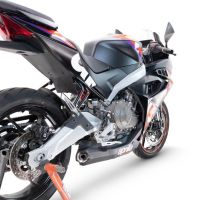 Escape compatible con Aprilia RS 457 2024-2025, Ghost Inox, Escape completo, no legal para países de la UE, con db killer extraíble 