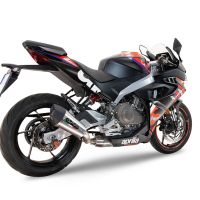 GPR escape compatible con  Aprilia RS 457 2024-2025, New Grand Prix Evo Titanium, Escape completo racing, incluyendo colector y db killer desmontable, sin homologación 
