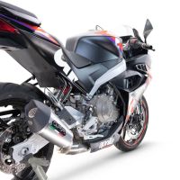 GPR escape compatible con  Aprilia RS 457 2024-2025, New Grand Prix Evo Titanium, Escape completo racing, incluyendo colector y db killer desmontable, sin homologación 