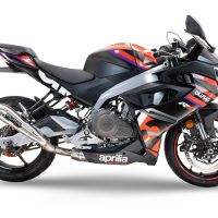 Escape compatible con Aprilia RS 457 2024-2025, Powercone Evo, Escape completo, no legal para países de la UE, con db killer extraíble 