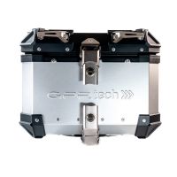 Baúl GPR TECH compatible con  Bmw G 310 Gs 2022/2024 e5 Baúl Alpi-Tech en aluminio color plata con placa específica incluida Capacidad Litros 26