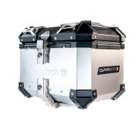 Baúl GPR TECH compatible con  Bmw G 310 Gs 2022/2024 e5 Baúl Alpi-Tech en aluminio color plata con placa específica incluida Capacidad Litros 26