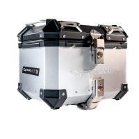 Baúl GPR TECH compatible con  Bmw G 310 Gs 2022/2024 e5 Baúl Alpi-Tech en aluminio color plata con placa específica incluida Capacidad Litros 26