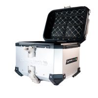 Baúl GPR TECH compatible con  Bmw G 310 Gs 2022/2024 e5 Baúl Alpi-Tech en aluminio color plata con placa específica incluida Capacidad Litros 26