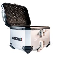GPR TECH BAUL ALPI-TECH 26 LT. PLATA Baúl superior Top Case de aluminio color plata con placa universal incluida Capacidad Litros 26