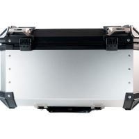 Baúl GPR TECH compatible con  Bmw F 700 Gs 2016/2018 e4 Baúl Alpi-Tech en aluminio color plata con placa específica incluida Capacidad Litros 55