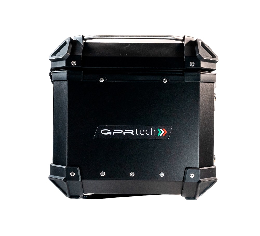 Baúl GPR TECH compatible con  Bmw F 700 Gs 2011/2015 Baúl Alpi-Tech en aluminio, color negro con placa específica incluida Capacidad Litros 35