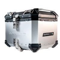 GPR TECH compatible con  Bmw F 650 Gs 2004/2013 Baúl Alpi-Tech en aluminio color plata con placa específica incluida Capacidad Litros 35
