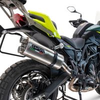 Escape compatible con Benelli Trk 702 X 2023-2024, Dual Inox, Escape legal, homologado, silenciador con db killer desmontable y tubo de conexión específico 