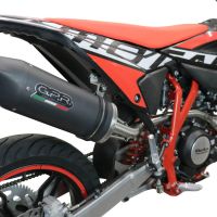 Escape compatible con Beta RR 125 4T Enduro 2021-2024, Furore Evo4 Nero, Escape homologaedo, legal para mercados fuera de la UE, incluido tubo de enlace y db killer extraíble 