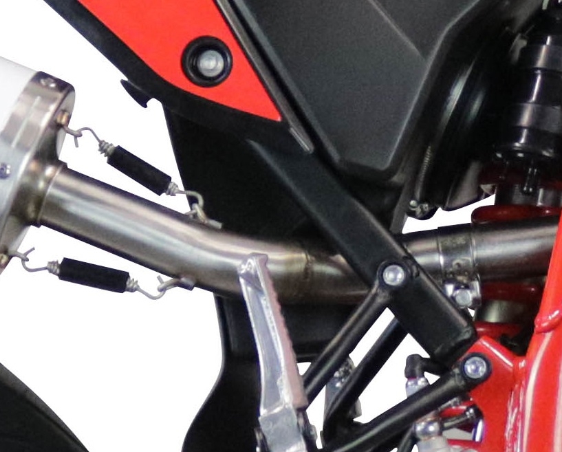 Escape compatible con Beta RR 125 4T Motard 2021-2024, Furore Evo4 Nero, Escape homologaedo, legal para mercados fuera de la UE, incluido tubo de enlace y db killer extraíble 