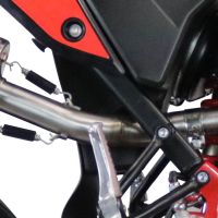 Escape compatible con Beta RR 125 4T Motard 2021-2024, Furore Evo4 Nero, Escape homologaedo, legal para mercados fuera de la UE, incluido tubo de enlace y db killer extraíble 