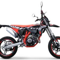 Escape compatible con Beta RR 125 4T Motard 2021-2024, Decatalizzatore, Tubo supresor de catalizador 