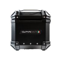 Baúl GPR TECH compatible con  Bmw G 310 Gs 2022/2024 e5 Baúl Alpi-Tech en aluminio, color negro con placa específica incluida Capacidad Litros 26