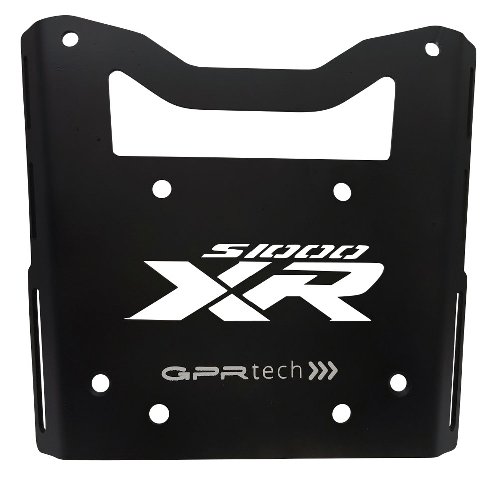 GPR TECH compatible con  Bmw S 1000 XR - M 2020/2024 e5 Placa de fijación específica en Titanio ALPITECH 35/55 LT compatible con portaequipajes original, fabricada en titanio con 4 puntos de anclaje