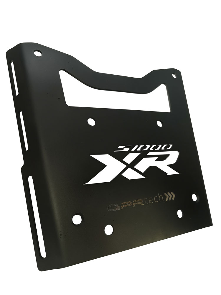 GPR TECH compatible con  Bmw S 1000 XR - M 2020/2024 e5 Placa de fijación específica en Titanio ALPITECH 35/55 LT compatible con portaequipajes original, fabricada en titanio con 4 puntos de anclaje