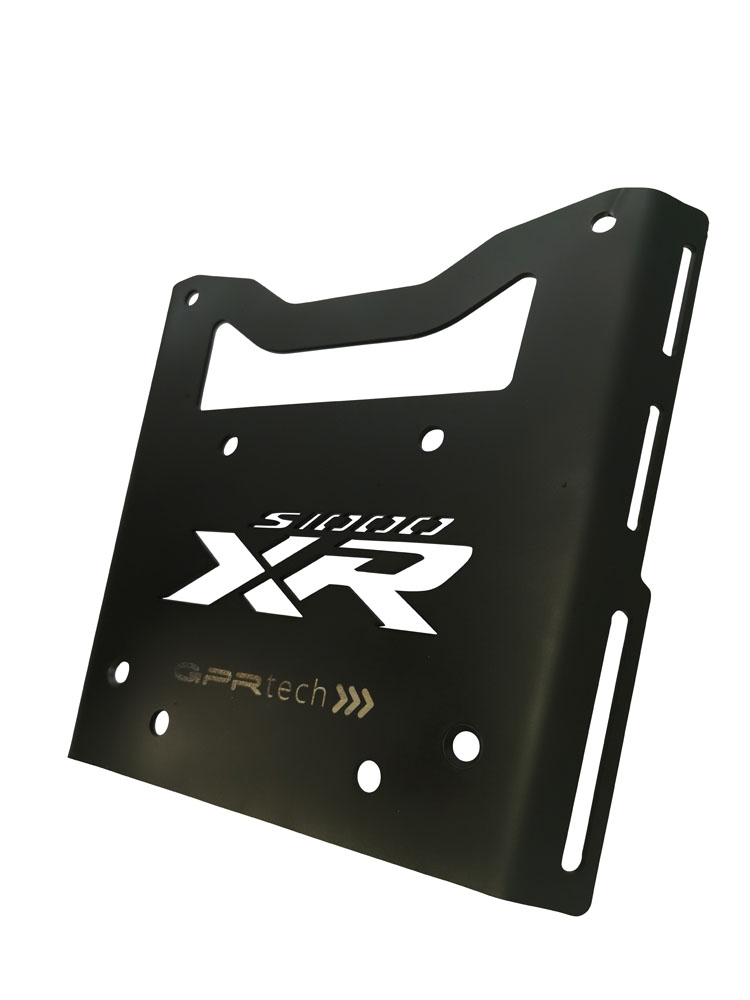 GPR TECH compatible con  Bmw S 1000 XR - M 2020/2024 e5 Placa de fijación específica en Titanio ALPITECH 35/55 LT compatible con portaequipajes original, fabricada en titanio con 4 puntos de anclaje