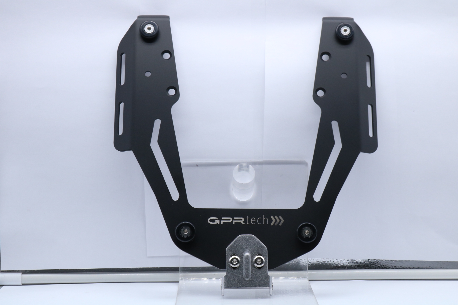 GPR TECH compatible con  Bmw F 650 Gs 2004/2013 Baúl Alpi-Tech en aluminio color plata con placa específica incluida Capacidad Litros 35