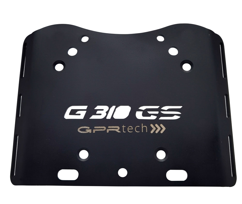GPR TECH compatible con  Bmw G 310 Gs 2022/2024 e5 Placa de fijación específica en Titanio ALPITECH 35/55 LT compatible con portaequipajes original, fabricada en titanio con 4 puntos de anclaje