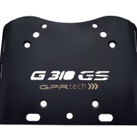 GPR TECH compatible con  Bmw G 310 Gs 2017/2021 e4 Placa de fijación específica en Titanio ALPITECH 35/55 LT compatible con portaequipajes original, fabricada en titanio con 4 puntos de anclaje