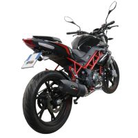 Escape compatible con Benelli Bn 125 2018-2020, Furore Evo4 Nero, Escape completo, no legal para países de la UE, con db killer extraíble 