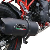 Escape compatible con Benelli Bn 125 2018-2020, Furore Evo4 Nero, Escape completo, no legal para países de la UE, con db killer extraíble 