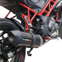 Escape compatible con Benelli Bn 125 2021-2024, Furore Evo4 Poppy, Escape completo, no legal para países de la UE, con db killer extraíble 