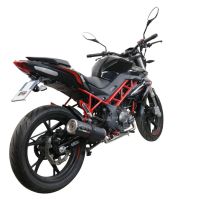 Escape compatible con Benelli Bn 125 2018-2020, M3 Black Titanium, Escape completo, no legal para países de la UE, con db killer extraíble 