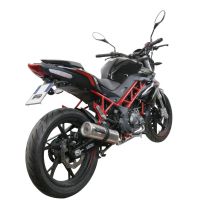 Escape compatible con Benelli Bn 125 2021-2024, M3 Inox , Escape completo, no legal para países de la UE, con db killer extraíble 