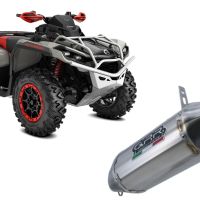 Escape compatible con Can Am Outlander 650 XMR 2013-2023, PENTACROSS INOX, Escape legal, homologado, silenciador con db killer desmontable y tubo de conexión específico 