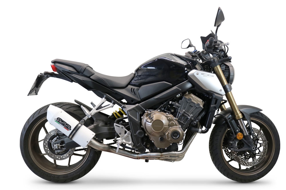 Escape compatible con Honda Cbr 650 F 2014-2016, Albus Ceramic, Escape completo homologado y legal, incluido db killer extraíble 