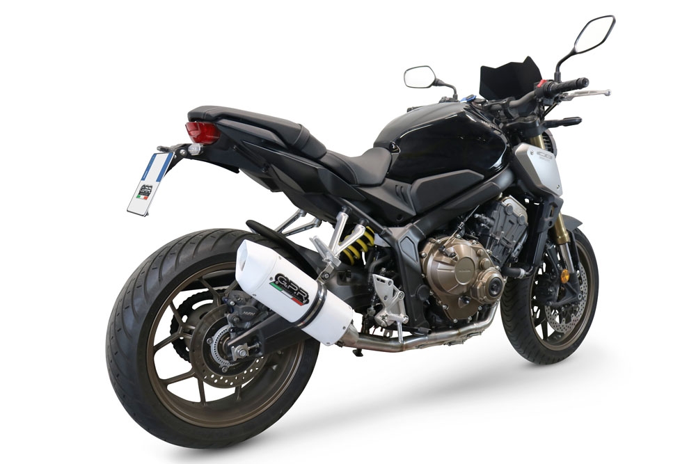 Escape compatible con Honda Cbr 650 F 2014-2016, Albus Ceramic, Escape completo homologado y legal, incluido db killer extraíble 