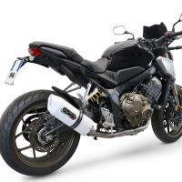 Escape compatible con Honda Cbr 650 F 2014-2016, Albus Ceramic, Escape completo homologado y legal, incluido db killer extraíble 