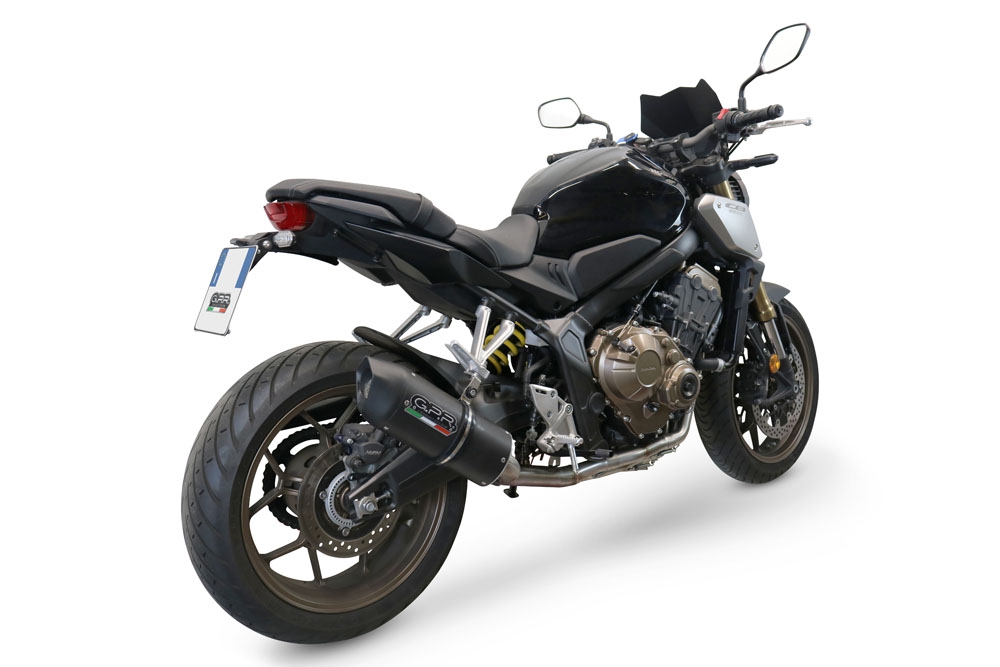Escape compatible con Honda Cbr 650 R 2021-2023, Furore Evo4 Nero, Escape completo, no legal para países de la UE, con db killer extraíble 