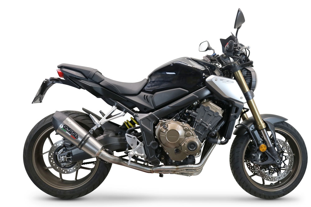 Escape compatible con Honda Cbr 650 R 2019-2020, Gpe Ann. Titanium, Escape completo, no legal para países de la UE, con db killer extraíble 