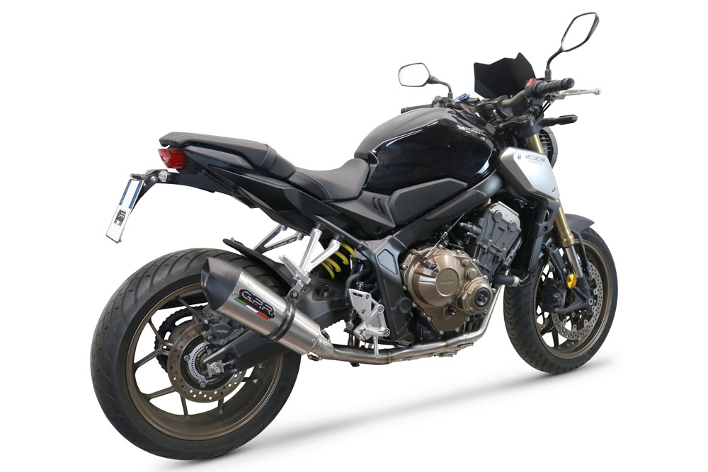 Escape compatible con Honda Cbr 650 R 2019-2020, Gpe Ann. Titanium, Escape completo, no legal para países de la UE, con db killer extraíble 