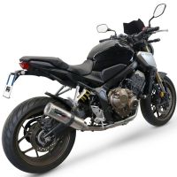 Escape compatible con Honda Cb 650 F 2019-2022, M3 Inox , Escape completo, no legal para países de la UE, con db killer extraíble 
