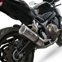Escape compatible con Honda Cb 650 F 2019-2022, M3 Inox , Escape completo, no legal para países de la UE, con db killer extraíble 