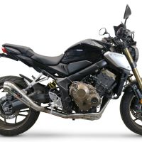 Escape compatible con Honda Cb 650 F 2017-2018, Powercone Evo, Escape completo, no legal para países de la UE, con db killer extraíble 