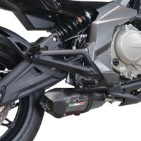 Escape compatible con Cf Moto 400 NK 2019-2020, Gpe Ann. Poppy, Escape homologaedo, legal para mercados fuera de la UE, incluido tubo de enlace y db killer extraíble 