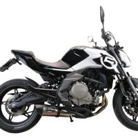 Escape compatible con Cf Moto 400 NK 2021-2023, Gpe Ann. Titanium, Escape homologaedo, legal para mercados fuera de la UE, incluido tubo de enlace y db killer extraíble 