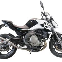 GPR escape compatible con  Cf Moto 650 Mt 2021-2024, M3 Inox , Escape legal, homologado, silenciador con catalizador, db killer desmontable y tubo de conexión específico 