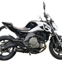 Escape compatible con Cf Moto 650 Mt 2021-2024, M3 Black Titanium, Escape homologado para mercados fuera de la UE 