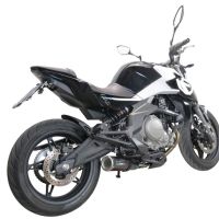 Escape compatible con Cf Moto 650 Mt 2021-2024, M3 Black Titanium, Escape homologado para mercados fuera de la UE 
