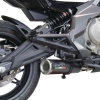 Escape compatible con Cf Moto 650 Mt 2021-2024, M3 Black Titanium, Escape homologado para mercados fuera de la UE 