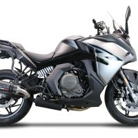 Escape compatible con Cf Moto 650 Gt 2022-2024, GP Evo4 Poppy, Escape legal, homologado, silenciador con db killer desmontable y tubo de conexión específico 
