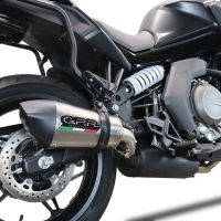 Escape compatible con Cf Moto 650 Gt 2022-2024, GP Evo4 Titanium, Escape legal, homologado, silenciador con db killer desmontable y tubo de conexión específico 