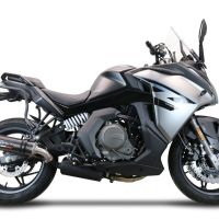 Escape compatible con Cf Moto 650 Gt 2022-2024, M3 Poppy , Escape legal, homologado, silenciador con db killer desmontable y tubo de conexión específico 
